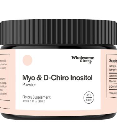 Myo-Inositol & D-Chiro Inositol Supplement Powder for Women | Hormonal Balance & Healthy Ovarian Function Support | Vitamin B8 | Great Alternative to Capsules | 40:1 Ratio | 90 Servings