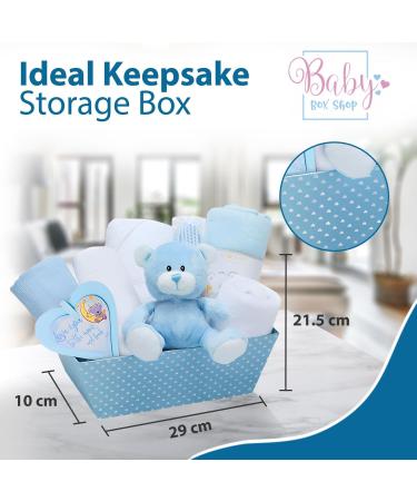 Baby Box Shop New Born Baby Boy Gifts Set - Blue | New Baby Essentials & Hampers - Buy Online on GoSupps.com