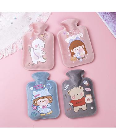 Leakage-Proof Heat Bottles | Portable Hot Water Bottle for Pain Relief | Cute Cartoon Design for Cozy Nights | Thickened PVC 18x11.09x4.53 - Buy Online on GoSupps.com