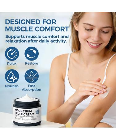 Nichalous Magnesium Joint Relief Cream Deep Absorption Formula for Muscle & Joint Comfort Fast-Acting Non-Greasy Body Lotion for Neck Back & Legs 1.76oz (1) - Buy Online on GoSupps.com