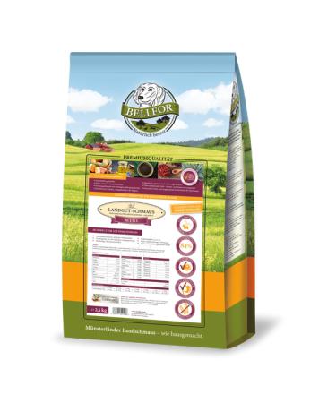 Bellfor Landgut-Schmaus Mini Hypoallergenic Grain-Free Small Dog Food with Insects - 1.2 kg - for Small Dog Breeds from 12 Months.