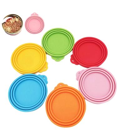 EACTEL Pet Food Can Tops Pet Can Tin Lids Set Of 3 Silicone Pet Can Covers Storage Can Tin Covers Lid Top Cat Dog Food Cover Standard Size For Dog Cat Can Food Random Color - Buy Online on GoSupps.com