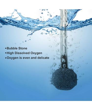 SOUSLOW Aquarium Air Pump - Mini Oxygen Pump with Bubble Stone & Check Valve 1.3W 0.45L/H for International Shipping - Buy Online on GoSupps.com