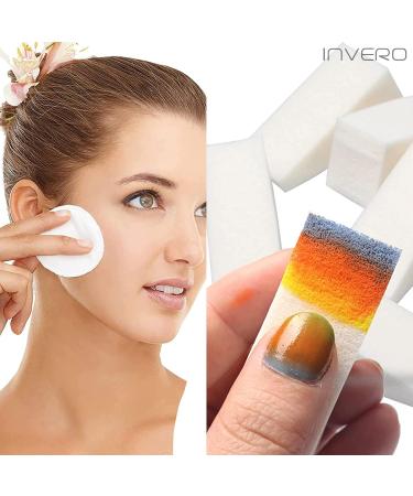 Invero 30 Piece Soft Makeup Sponge Blending Set - Triangle Beauty Wedges Circle Shaped Blender Sponges for Foundations Creams Powders or Nail Art - Wet and Dry use - Buy Online on GoSupps.com