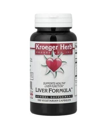 Kroeger Herb Liver Formula Combinations 100 Count