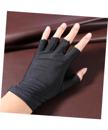 FRCOLOR 5 Pair Miss summer sun protection apparel nail manicure half-finger gloves gloves sun protection gloves for women Anti-UV fingerless gloves thin section Fingerless - Buy Online on GoSupps.com