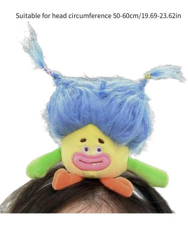 amangul Washing Face Headbands Cartoon Stuffed Doll Shape Headband Woman Spa Makeup Hairband Makeup Taking Photos Headpiece(Lots Of Yellow Hair) - Buy Online on GoSupps.com