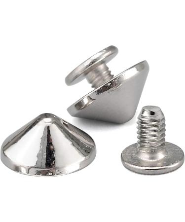 YORANYO 100 Sets 4.7MM Cone Spikes & Studs - Silver Bullet Spikes for Clothing, Shoes & Leather Craft - With Installation Tools - Buy Online on GoSupps.com