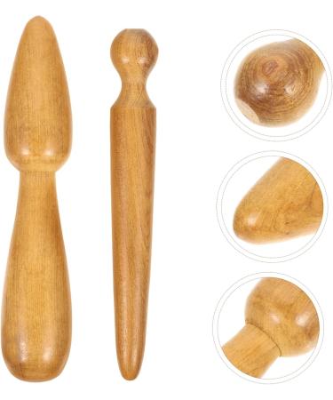 Buy Kombiuda Acupressure Rod Massage Stick - Reflex Zone & Trigger Point Foot Massager 11x2.5cm Light Brown - International Shipping Available - Buy Online on GoSupps.com