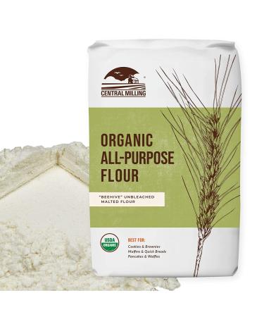 100% Organic All Purpose Unbleached White Baking Flour - 10 Pound 10 Pound (Pack of 1)