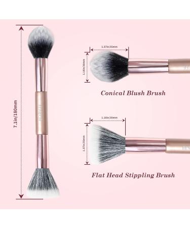 Blusher Brush Powder Brush Bronzer Brush kabuki makeup brushes Blush Blusher Brush Flawless Blending Of Powder Cosmetics for Foundation Powder Highlight Cream Blush Mineral Makeup Cosmetics Pink - Buy Online on GoSupps.com