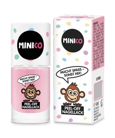 Minico Premium Kinder Nailack pink pull-out dermatological-tested child-friendly sustainable vegan water base peel-off can be removed