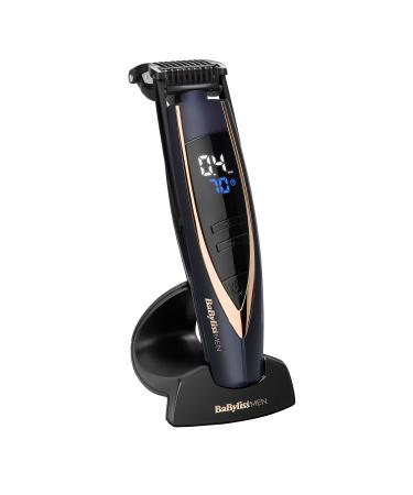 BaByliss Super Stubble XTP Stubble Trimmer and Beard Trimmer Lithium cordless 100% waterproof Blue and Rose Gold Single