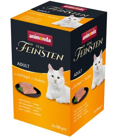 Animonda of the finest adult cat food wet food for adult cats with poultry + pasta 6 x 100 g poultry + pasta 1 piece (6 -pack)