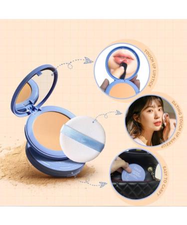 GAGK Matte Perfection Pressed Powder Matte Wet and Dry Powder Oil Control Face Pressed Powder Matte Smooth Setting Powder Waterproof Long Lasting Finishing Powder (Classic Ivory 2Pcs) - Buy Online on GoSupps.com
