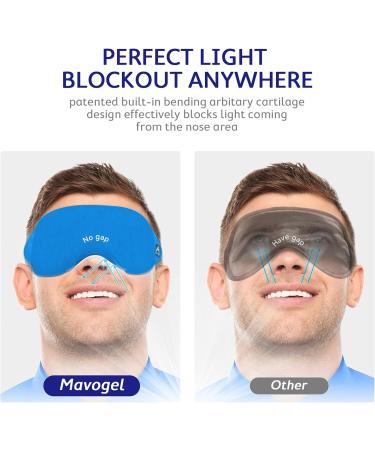 Mavogel Cotton Sleep Mask - Breathable Light Blocking Eye Mask for Comfortable Sleep Travel & Shift Work - Soft Sleep Eye Cover (Cobalt Blue - Buy Online on GoSupps.com