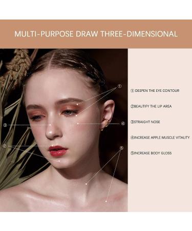 Shimmer Face Highlighter Palette - Longwear Waterproof Formula, Ultra-Blendable Powder with Mirror, Travel-Friendly - Peach Gold Shade - Buy Online on GoSupps.com