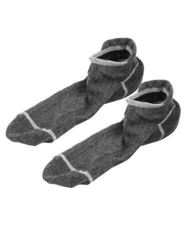 1 Pair Inner Height Socks Shoe Pads for Paper Plate Holders Reusable Heel Protector Sock Insoles for Heels Height Increase Insoles Non Skid Socks Warm Socks Light Grey Pure Cotton