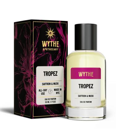 Tropez Perfume - Made in USA with Clean Ingredients - Safron Jasmin Cedar - Amber Floral and Exotic Fragrance