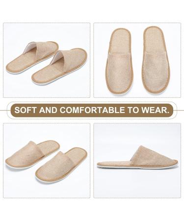 Holibanna Unisex Bathing Shoes - 5 Pairs Terry Liper Closed Slippers for Home & Hotels | Comfortable EVA Flip Flops - Buy Online on GoSupps.com