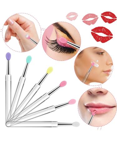 Lusofie Silicone Lip Brush Set - 6pcs Reusable Applicators for Lip Mask, Lipstick, and Gloss - Buy Online on GoSupps.com
