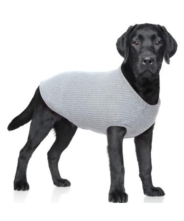 Hjumarayan dog sweater - washable dog sweater large dogs elastic thin dog sweater striped dog shirt elastic dog sweater for medium -sized large dogs (light blue XL) XL light blue