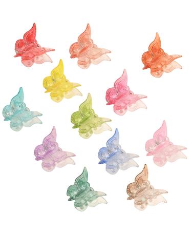50 Pieces Gradient Green Butterfly Hair Clips - Mini Claw Hair Accessories for Women Girls & Children - Buy Online on GoSupps.com