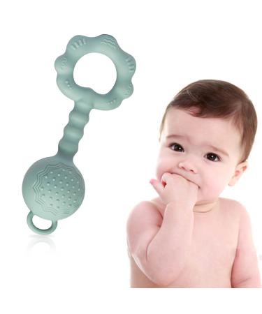Farout baby toys 0 months Montessori Baby Rassel 0-6 months Greipling and bite ring baby as a dental aid baby bpa-free silicone sensor toy baby gift for boys and girls (gray) - Buy Online on GoSupps.com
