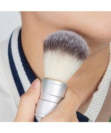 MagiDeal Barbers Shaving Brush - Stainless Steel Handle for Men's Grooming | Perfect Barbershop & Festival Gifts - Buy Online on GoSupps.com