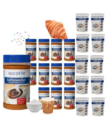 TSI Consumer Goods SUCOFIN Coffee white refined coffee and tea 22pack 12 x 400 g can + 10 x 200 g resealable aroma protection bag value pack