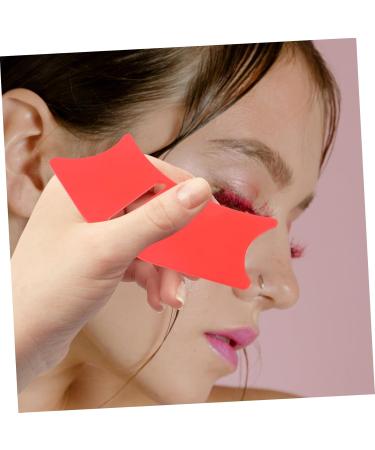 Housoutil Eyeliner Aids Lash Shield Eyeliner Guard Eyeliner Applicator Tool Silicone Eyeliner Pads Lash Tool Eyelash Applicator Mascara Applicator Guard Miss Make up Auxiliary Silica Gel Red 10.3x3.8cm Red - Buy Online on GoSupps.com