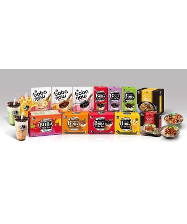 J WAY Instant Boba Bubble Milk Tea Kit with Cr me Brulee Tapioca Boba - 6 Servings, Ready in 1 Minute | Includes Paper Straws | Pack of 1 - Buy Online on GoSupps.com