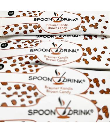 Spoondrink Brauner Kandiszucker Tower - 150 Perfectly Dosed Sugar Sticks for Tea | International Shipping - Buy Online on GoSupps.com