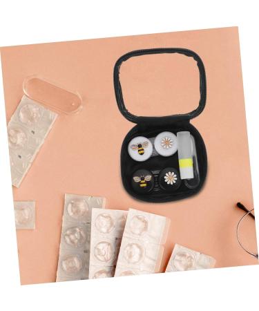 Hapinary Contact Lens Container Set - Travel Kit with Mirror Multi-Color Eye Care Case 11x9cm Storage Box for Lenses & Glasses - Buy Online on GoSupps.com