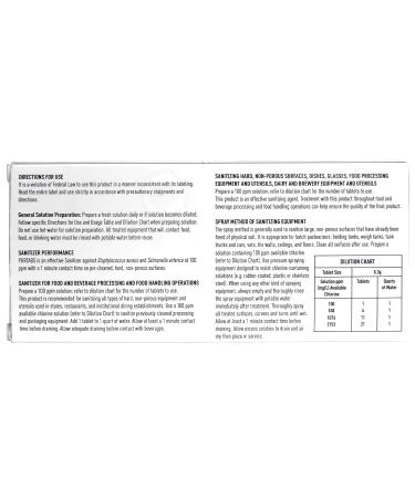PurTabs 334g Water Purification Tabs - Food-Safe No Rinse Sanitizer - NSF Approved - 100 Tabs/Pack - Buy Online on GoSupps.com