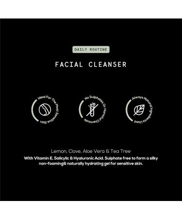 Bodylines Hydrating Facial Cleanser with Salicylic Acid Hyaluronic Acid & Vit E Vegan SLS-Free Sensitive & Gentle Cleansing Gel Wash - Buy Online on GoSupps.com