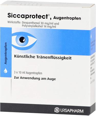 Siccaprotect Eye Drops 3x10 ml - Fast Relief for Dry Eyes | Buy Now Internationally - Buy Online on GoSupps.com