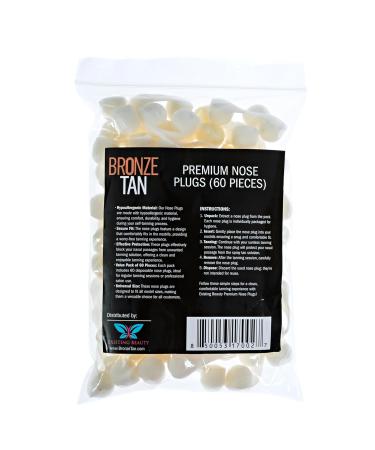Bronze Tan Disposable Nose Filters - 60 Pack | Hypoallergenic Spray Tan Supplies for Allergies & Dust - Buy Online on GoSupps.com