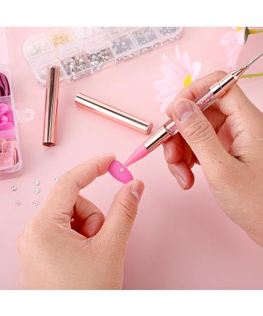 Dual-Ended Rhinestones Dotting Pen Set - 2 Pieces Mabor Nail Point Picker for DIY Nail Design & Strass Applications - Buy Online on GoSupps.com