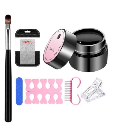 Nail Repair Kit | Adhesive Gel Nail Repair Gel Brush and Clips for Girls Damaged Broken and Cracked Nails Manicure Care