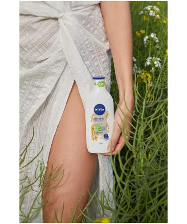 NIVEA Natural Balance Oat Body Lotion 350ml - 100% Natural Oats 48h Intensive Moisture Body Cream - Buy Online on GoSupps.com