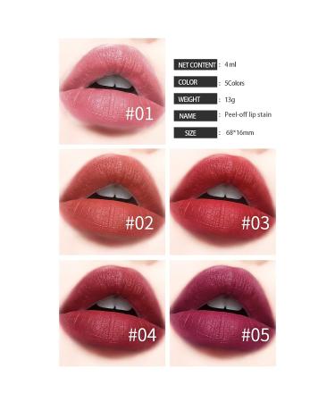 Cordyglow Peel Off Lip Gloss - Long Lasting Lip Stain Set | Waterproof & Matte Lipstick for Women & Girls - Buy Online on GoSupps.com