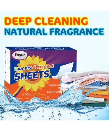 Eco-Friendly Laundry Detergent Sheets - Plant Formula Fresh Scent 200 Loads 2 Packs - Best International Shipping - Buy Online on GoSupps.com