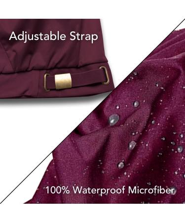 Hairbrella Lite Women's Rain Hat for Long Hair - Satin-Lined Waterproof Hair Protection Cap | Foldable, Adjustable, Sugarplum X-Large - Buy Online on GoSupps.com