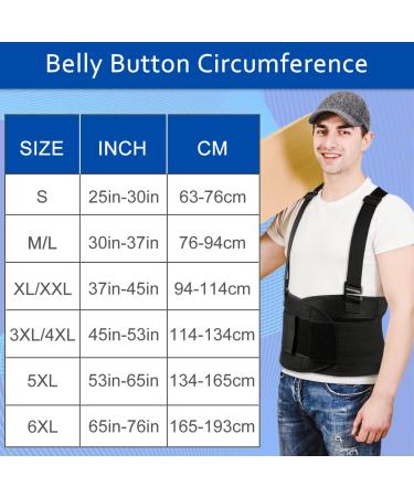 Lumbar Back Support Belt for Women and Men - Lower Back Pain Relief - Adjustable Extension Support - XL/2XL Size for Heavy Lifting and Injury Recovery - Buy Online on GoSupps.com