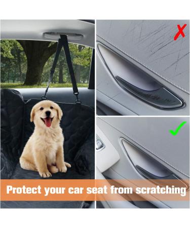 Peticon Waterproof Dog Car Seat Cover with Mesh Window - Nonslip, Scratchproof Hammock for Backseat - Fits Cars, Trucks, SUVs, Jeeps - Black - Buy Online on GoSupps.com
