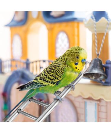 Kigeli 6 Pcs Step Ladder for Bird Bird Toys Ladder Hanging Bird Ladder Parrot Step Ladders Cage Hanging Bird Climbing Toys for Parakeets Parrots Cockatoo and Lovebirds (Stainless Steel 1 Size) Stainless Steel One Size - Buy Online on GoSupps.com