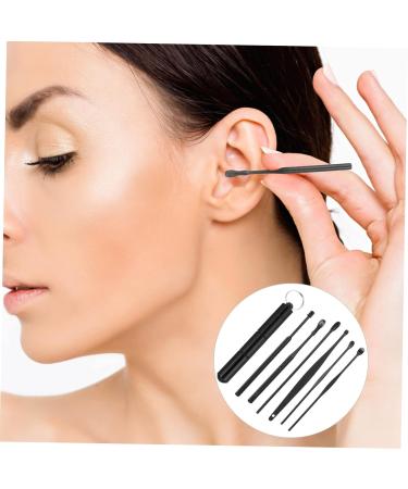 SKISUNO 6pcs Ear Wax Removal Tool Set Safe Ear Cleaner Scoop Kit for Adults Comfortable Stylish Design for Daily Use and Travel - Buy Online on GoSupps.com