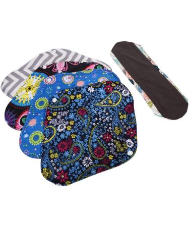 Semme Charcoal Bamboo Cloth Sanitary Napkin - Reusable & Washable Monthly Pads (1PC) in 5 Colors | Eco-Friendly Menstrual Pad - Buy Online on GoSupps.com