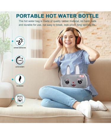 Motolimo 1L Rubber Hot Water Bottle with Cover Ideal for Neck Shoulder and Leg Relief | International Shipping Available - Buy Online on GoSupps.com